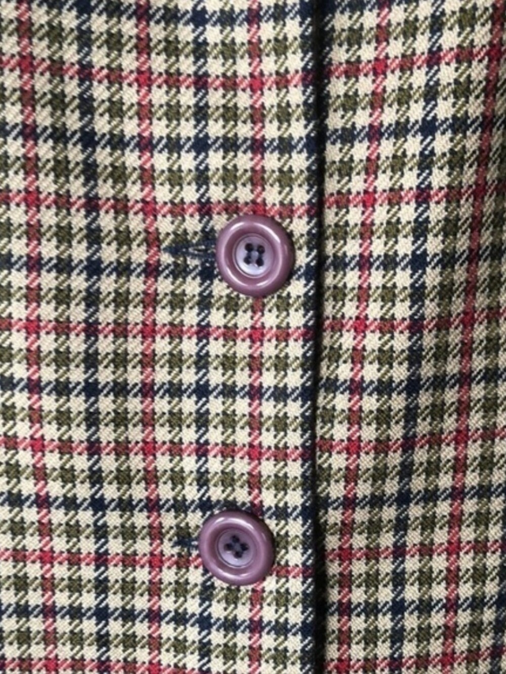 Vintage oversized wool houndstooth blazer - Picture 3 of 9
